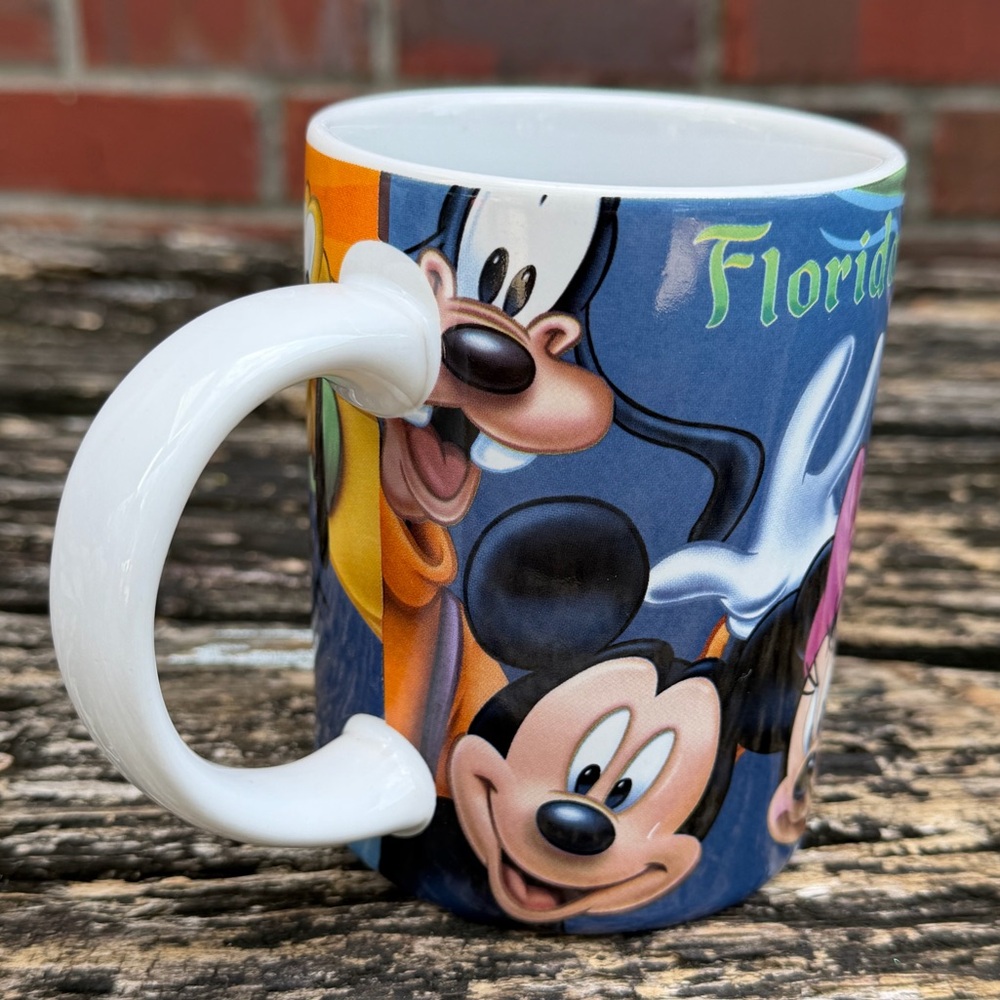 Jerry Leigh Disney Florida Ceramic Coffee Mug Donald Duck Pluto Mickey Minnie M2